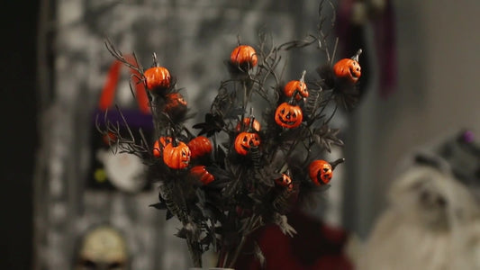 🖤Black Horror Pumpkin Cutting Bouquet👻💐