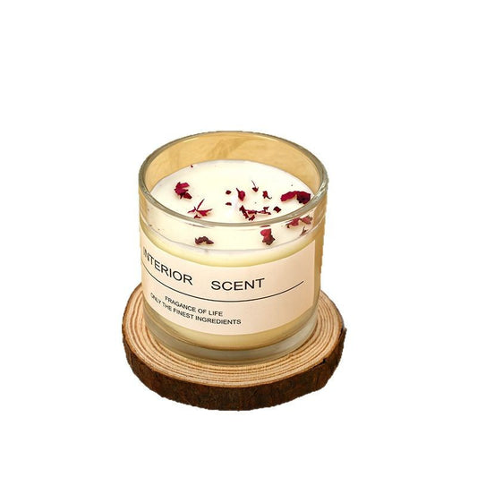 🕯️Dried flower scented candles💐