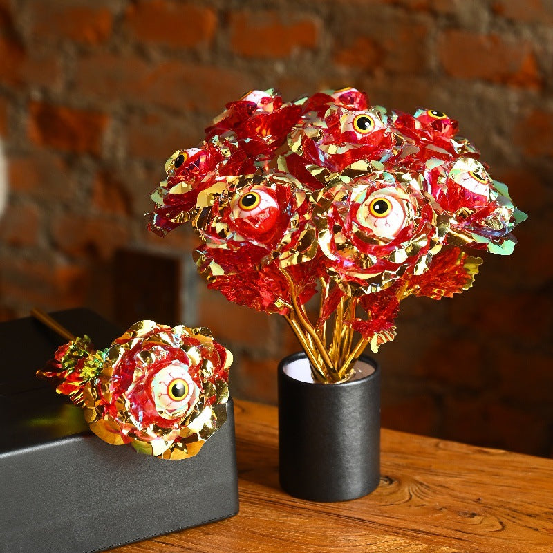 Halloween Black Eye Rose Decoration 🎃🌹👁️