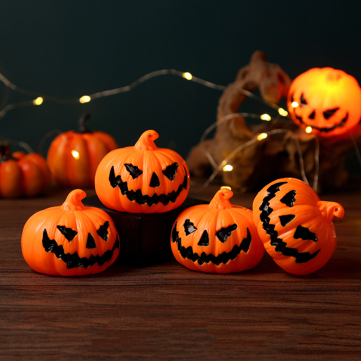 Halloween🎃 LED Pumpkin Lantern Haunted House👻