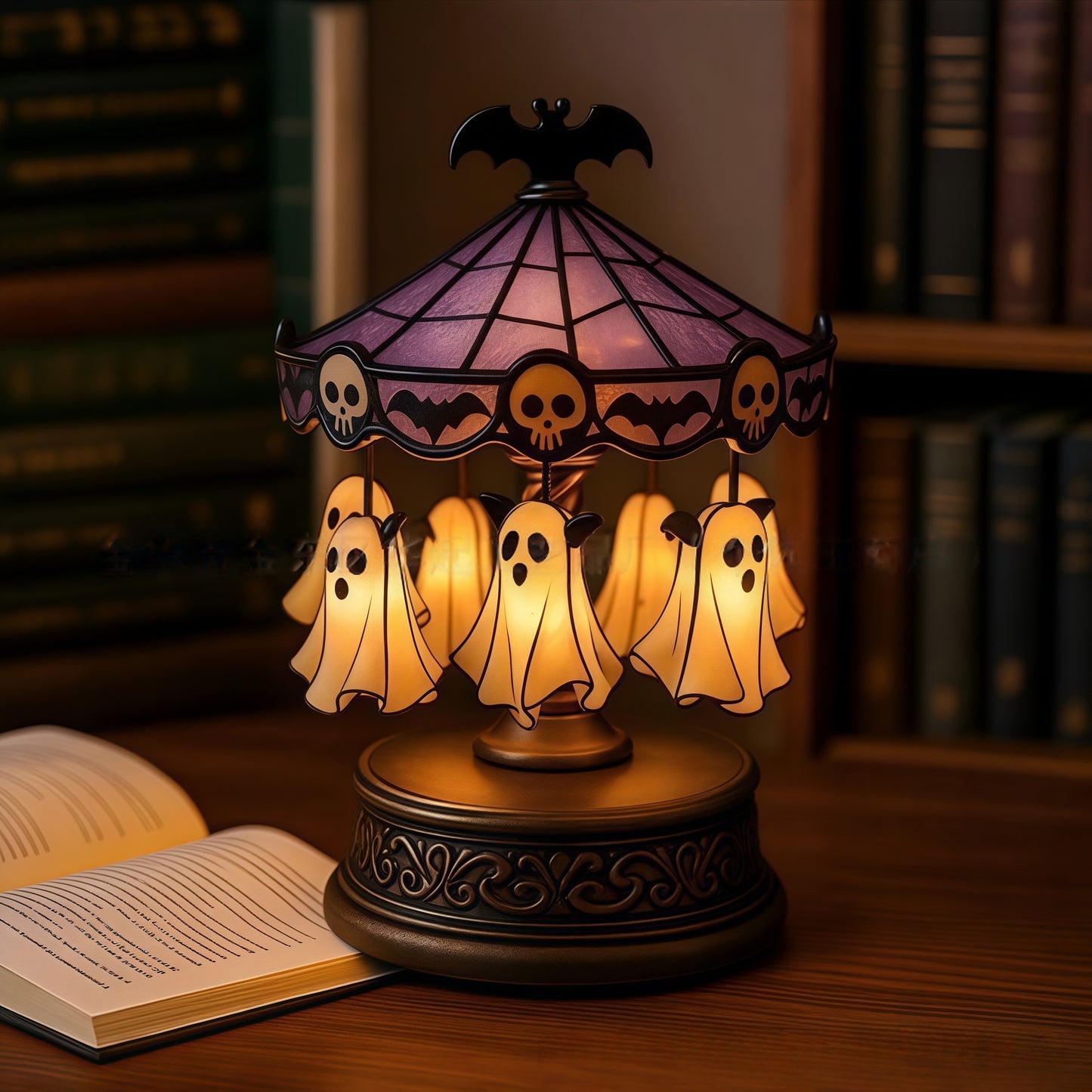 👻 New Arrival - Ghost Carousel Lamp - Home Decor 🏠