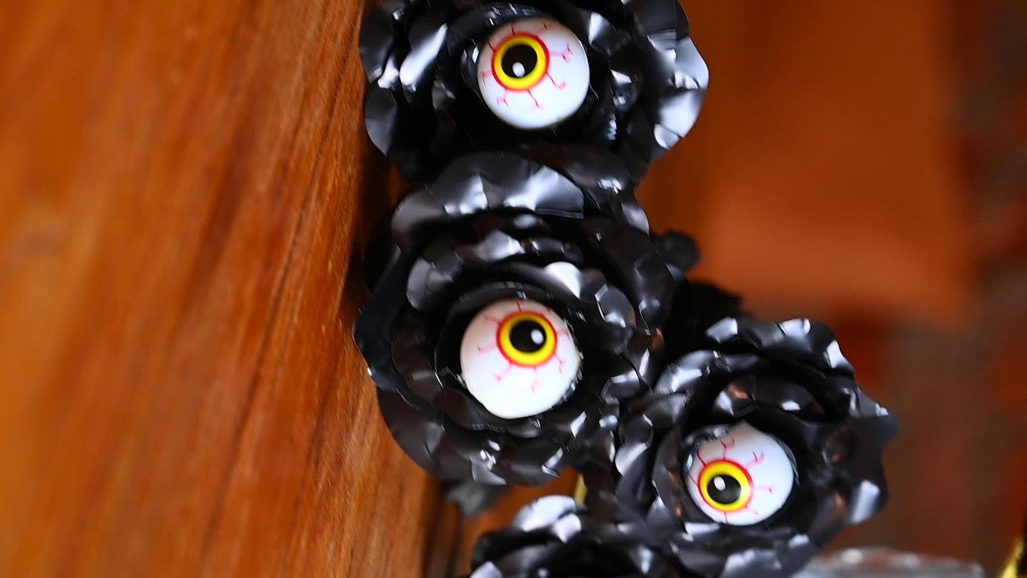 Halloween Black Eye Rose Decoration 🎃🌹👁️