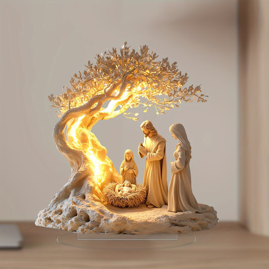 ✝️Jesus Tree of Life Newborn Ornament👼