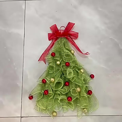 Christmas tree wreath pieces