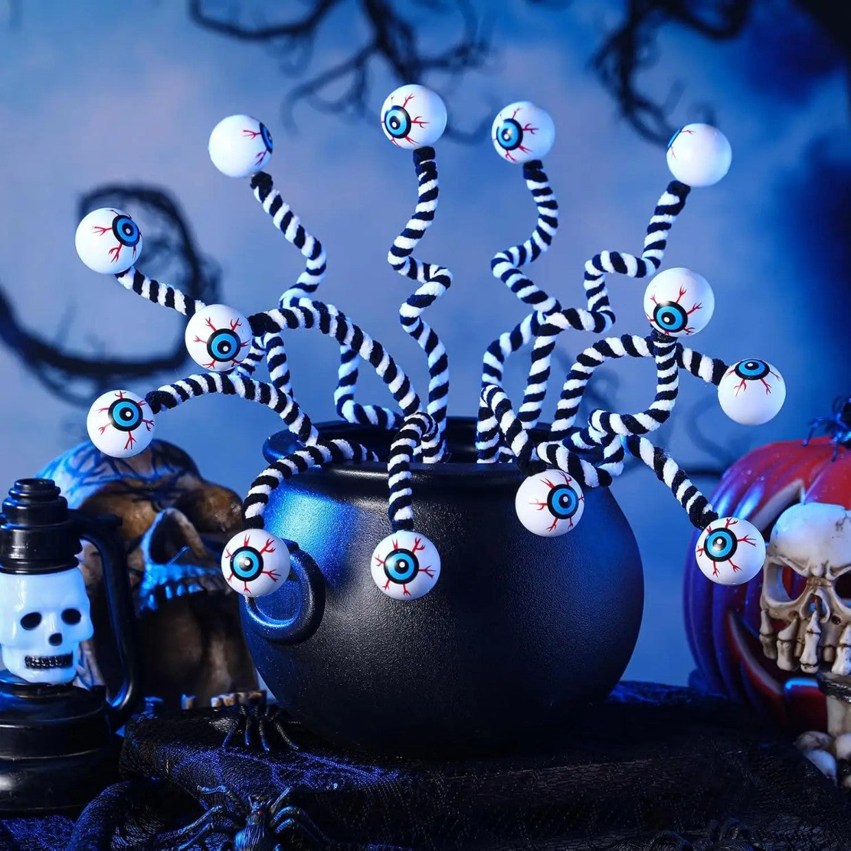 👁Halloween Eyeball Yarn Branches 🕸️