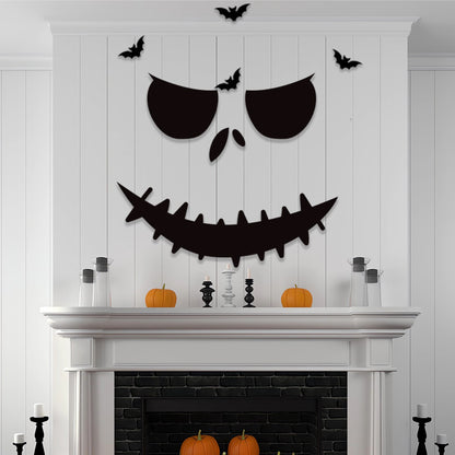 Halloween 🎃Skeleton Hand Pumpkin Funny Felt Wall Sticker 💀✋