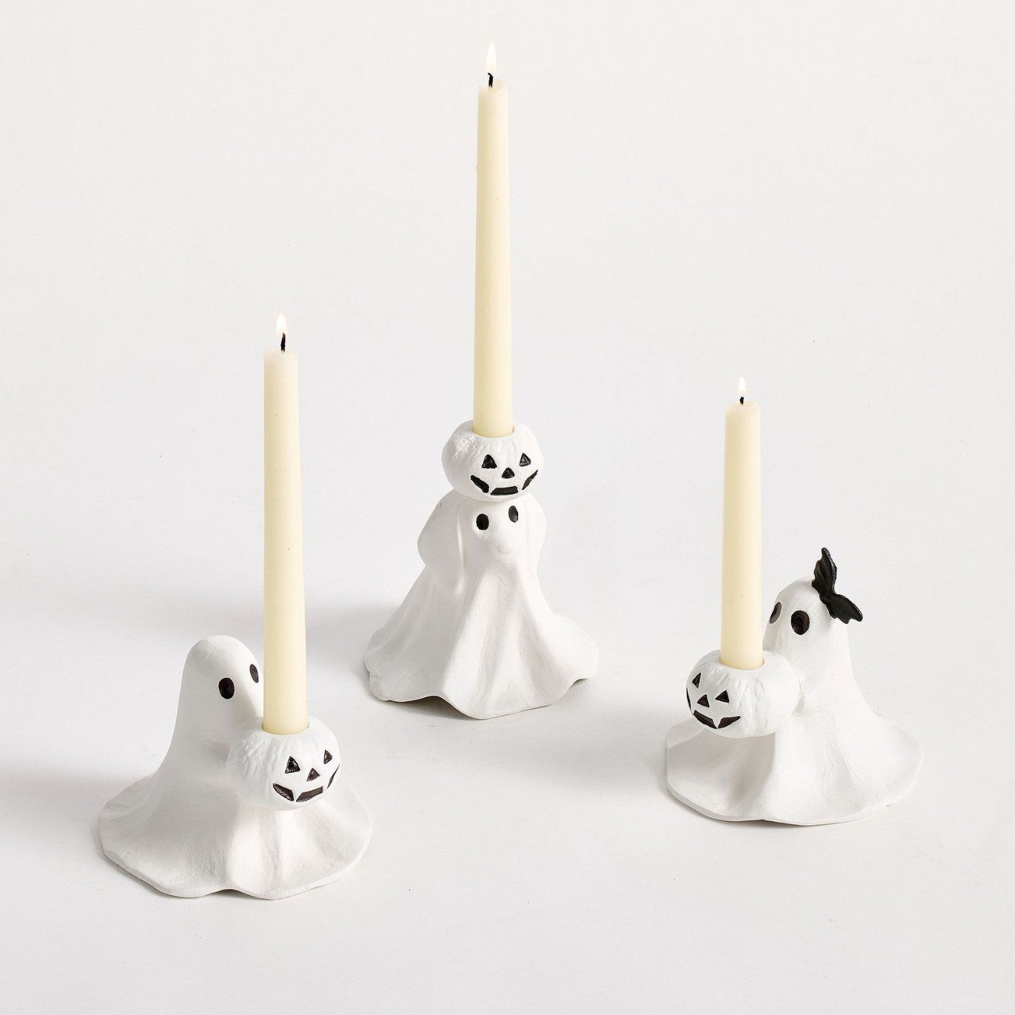 Resin Craft Ghost Candlestick Ornaments👻🕯️