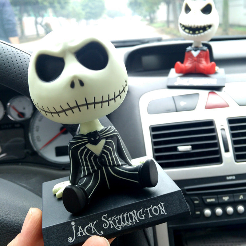 Jack bobblehead car figurine 👻🚘✨