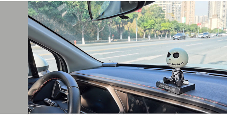 Jack bobblehead car figurine 👻🚘✨