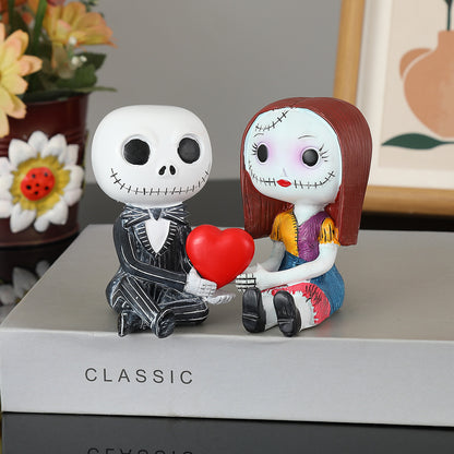 Skeleton couple figurines 🦴💑