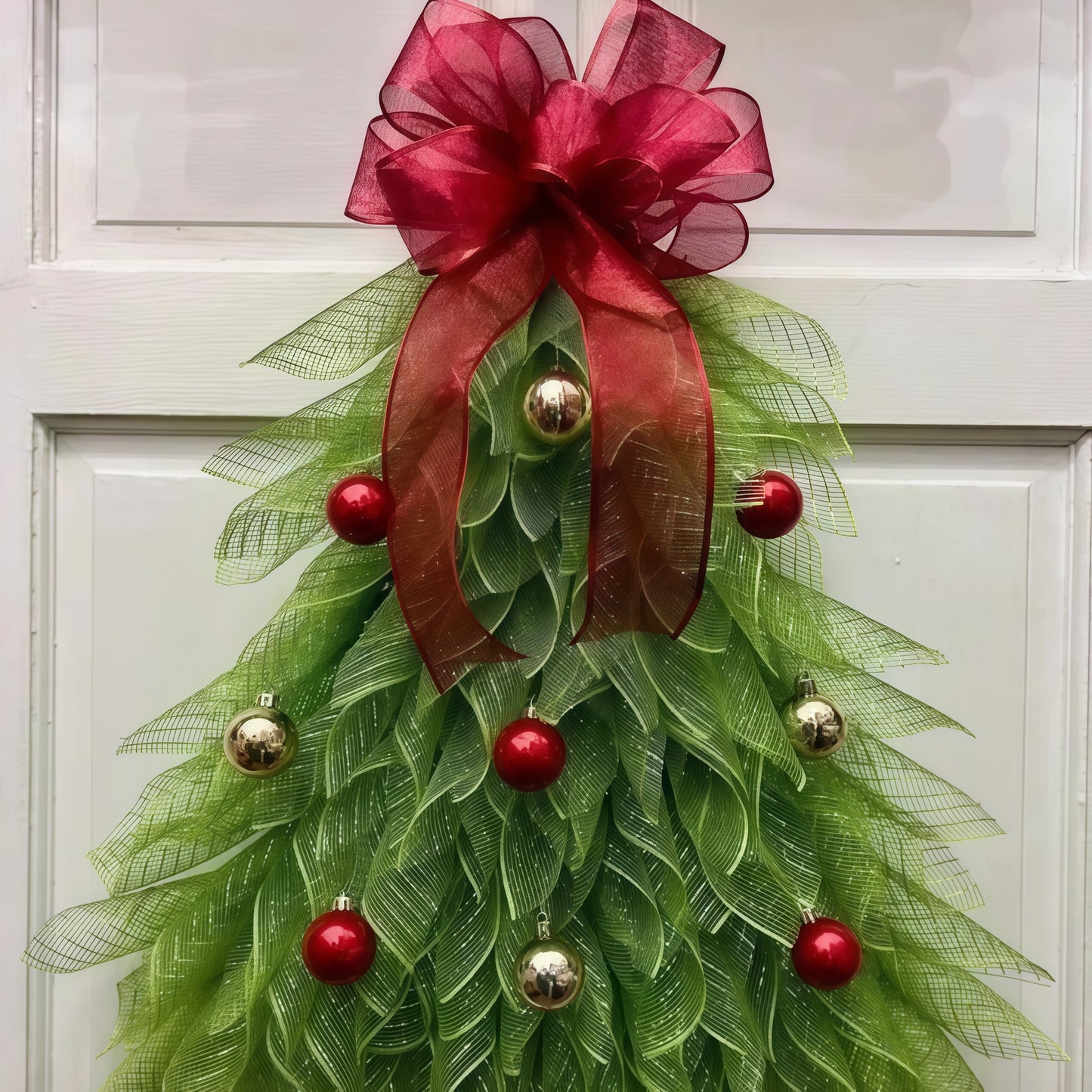 Christmas tree wreath pieces
