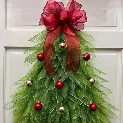 Christmas tree wreath pieces