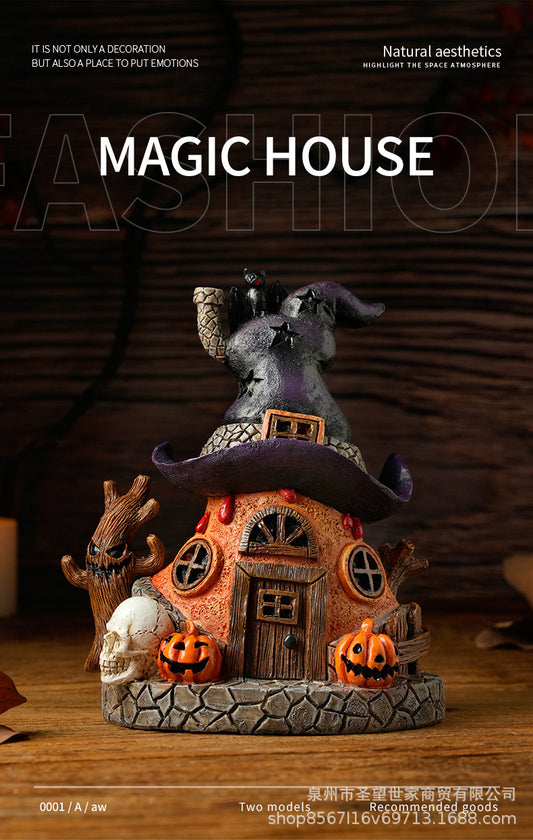 Halloween🎃Resin Magic House Ornaments 🏠🧙‍♀️