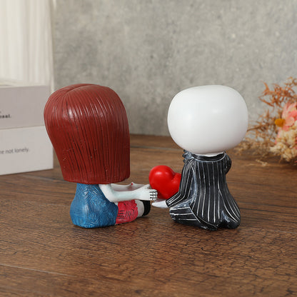 Skeleton couple figurines 🦴💑