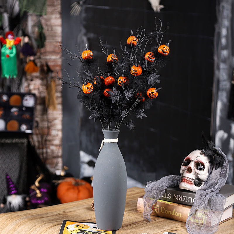 🖤Black Horror Pumpkin Cutting Bouquet👻💐