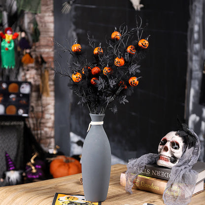 🖤Black Horror Pumpkin Cutting Bouquet👻💐