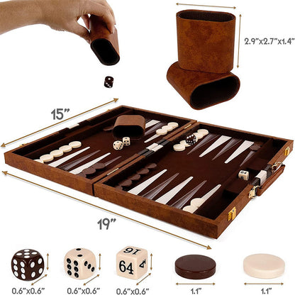🪵 Walnut Bkgmn | 🎲 15" Fold & Go!