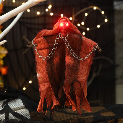 🔗👻 Chained Ghost-✨💀Glowing Skull Hanged Ghost⬇️👻