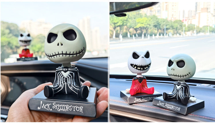 Jack bobblehead car figurine 👻🚘✨