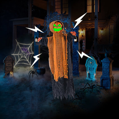 Pumpkin Hanging Ghost Swinging Light and Sound Decoration 🎃👻🔊
