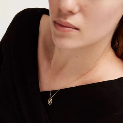 🌸Colorful zircon 26 letter necklace💫