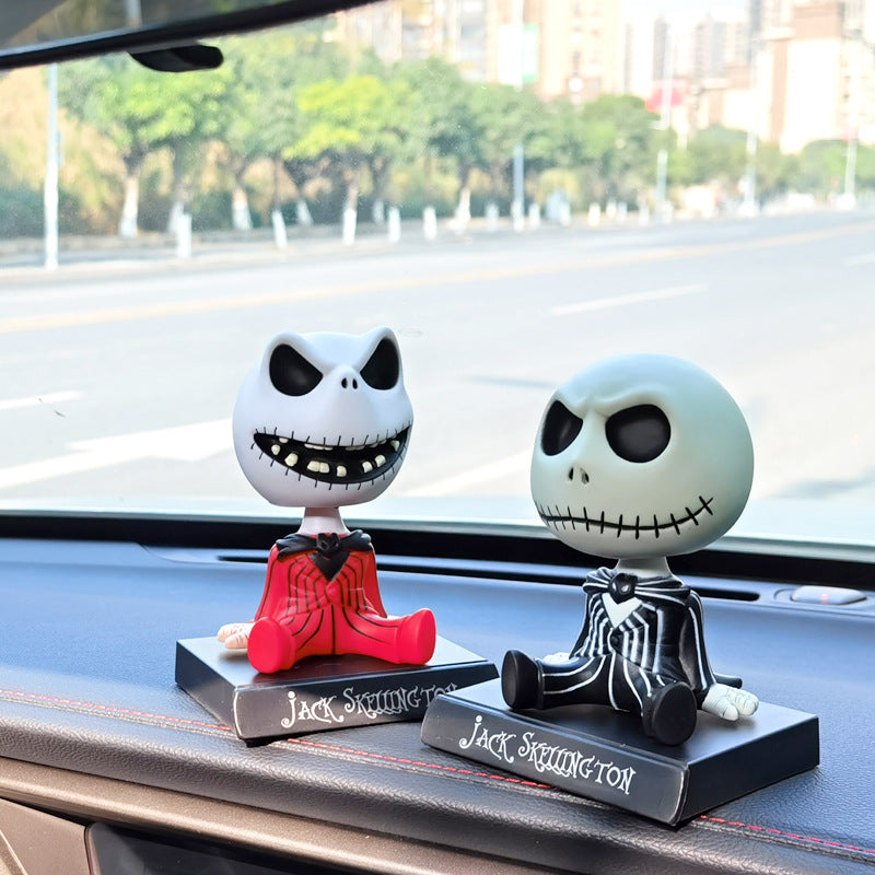 Jack bobblehead car figurine 👻🚘✨