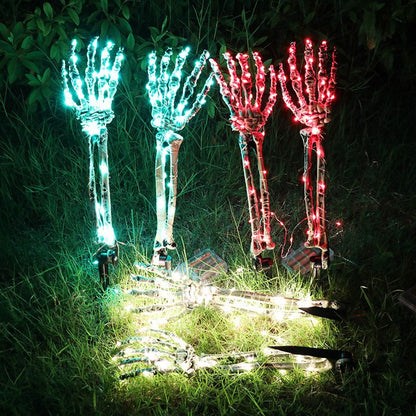 💀Skull head and skull hand luminous props👐