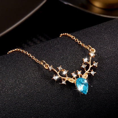 🦌Little elk pendant necklace✨