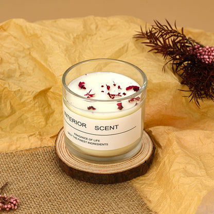 🕯️Dried flower scented candles💐