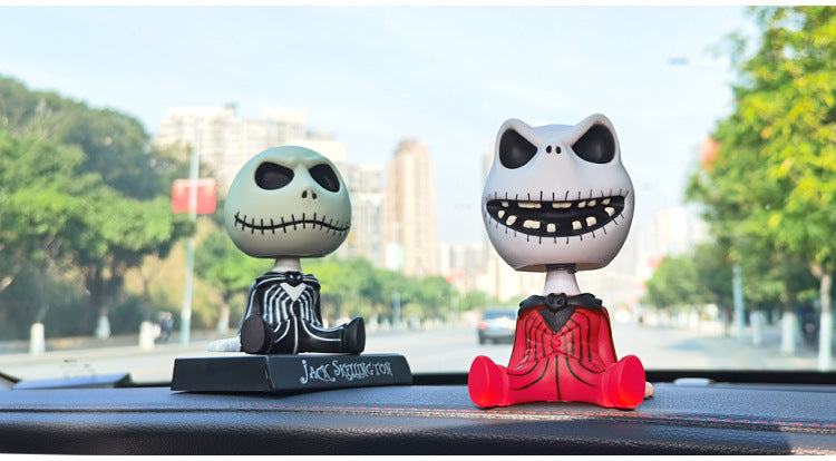 Jack bobblehead car figurine 👻🚘✨