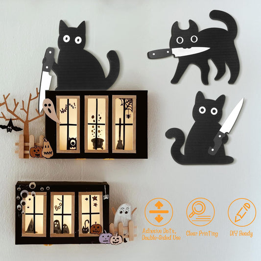 🎃Black Cat Knife Door Frame Decoration