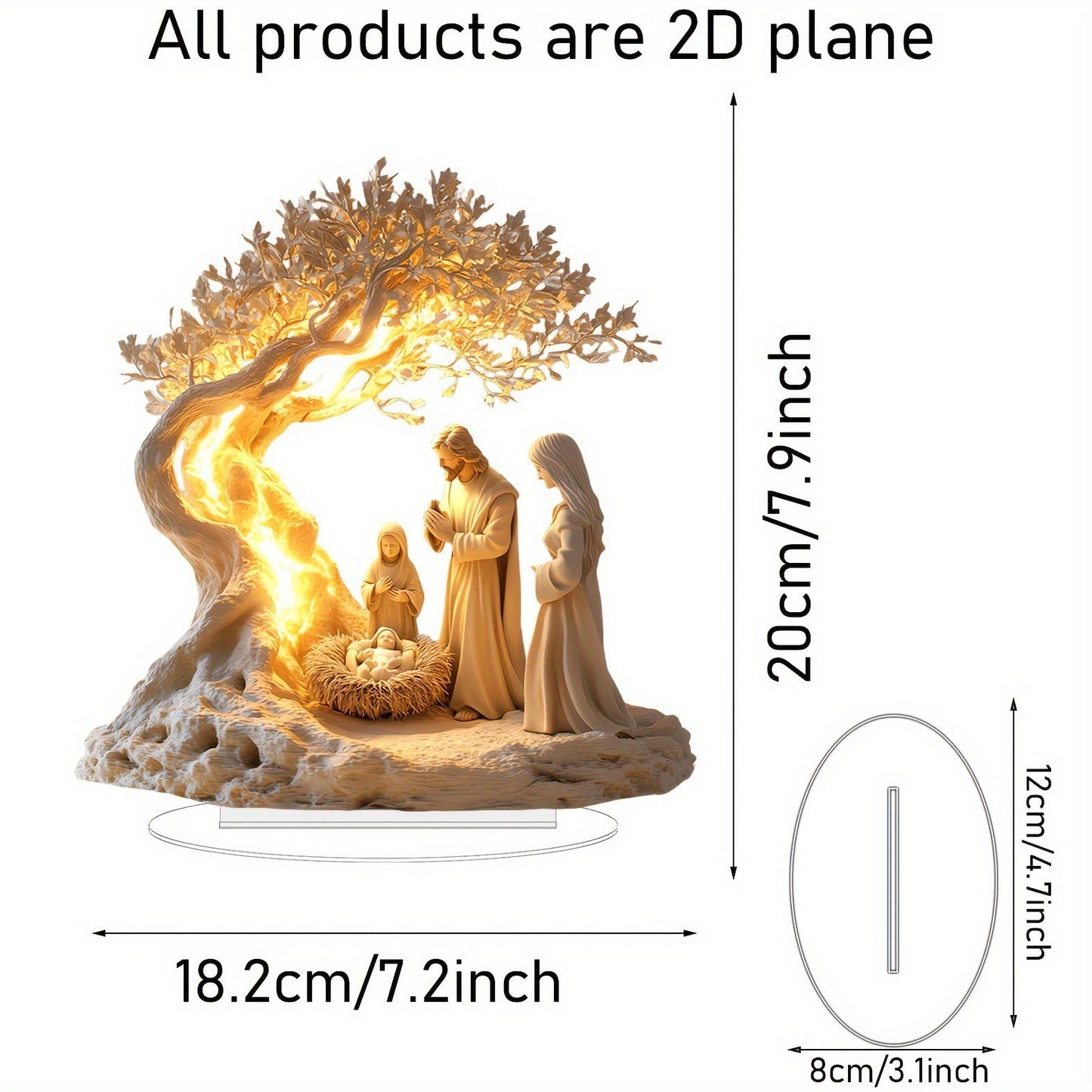 ✝️Jesus Tree of Life Newborn Ornament👼
