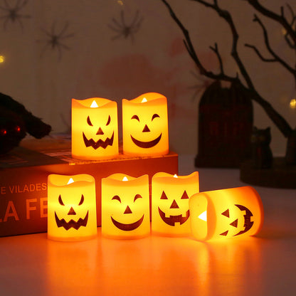👻Electronic Pumpkin Lantern · Decorative Candle Holder🎃