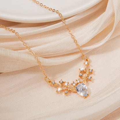 🦌Little elk pendant necklace✨