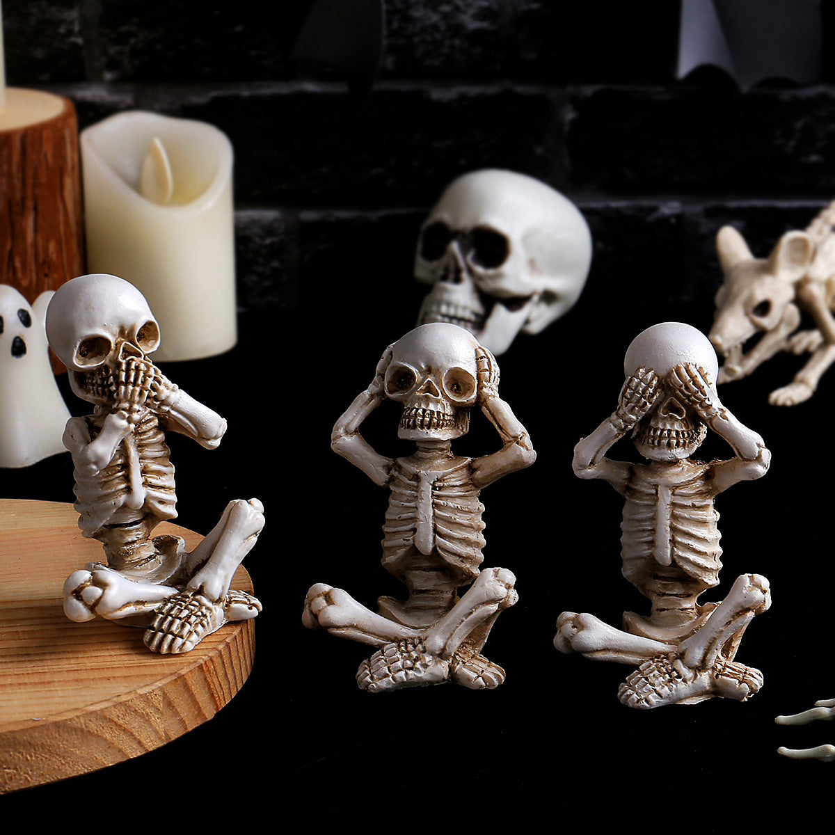 💀Three No Skull Ornaments⚰️
