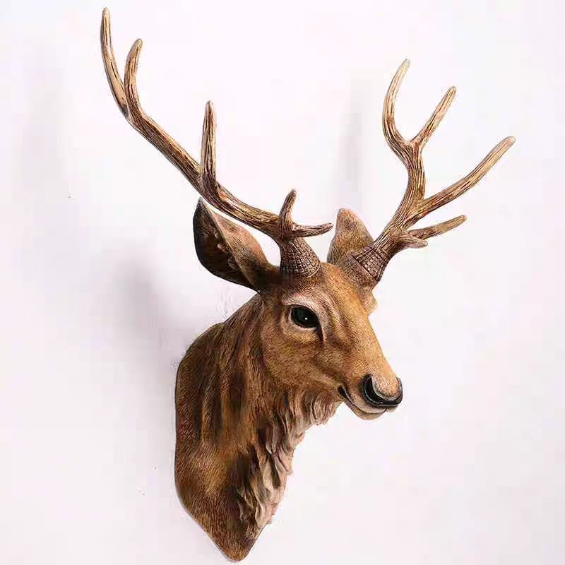 🦌Deer head and antlers wall hanging