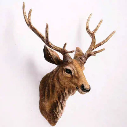 🦌Deer head and antlers wall hanging