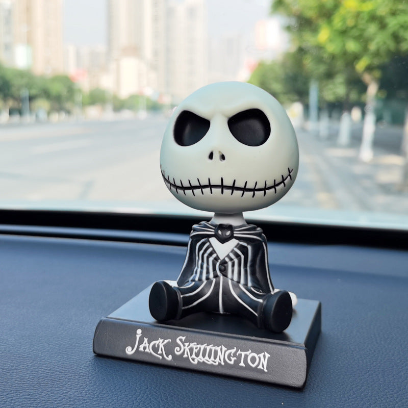 Jack bobblehead car figurine 👻🚘✨