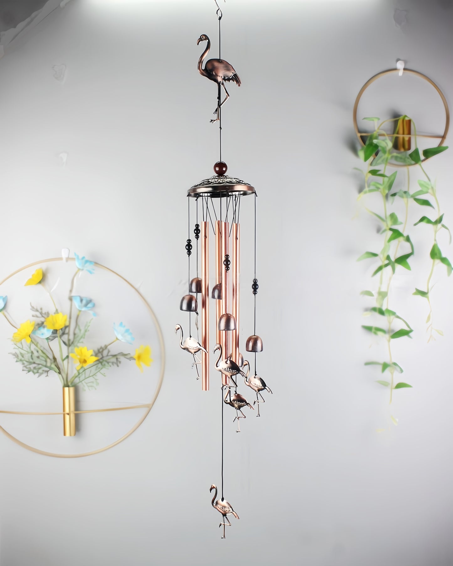🎐Animal Wind Chimes  - 13.5" Copper Dachshund 🐶 - Yard Garden Decor