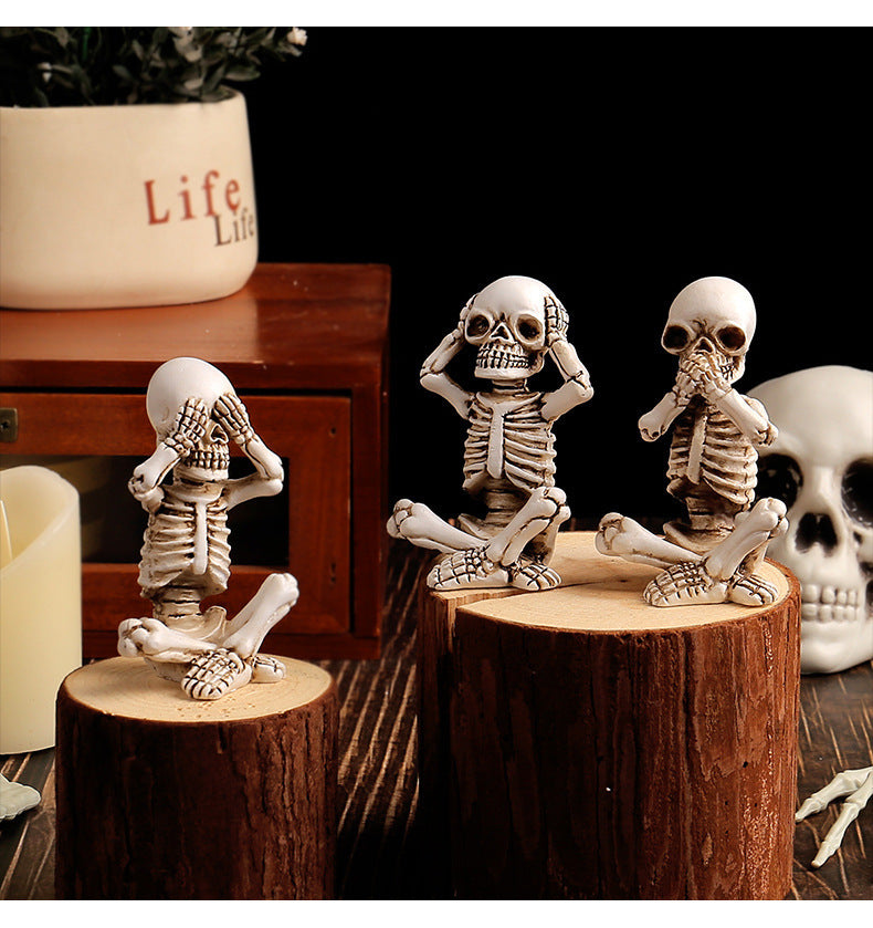 💀Three No Skull Ornaments⚰️