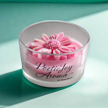 🕯️Dried flower scented candles💐