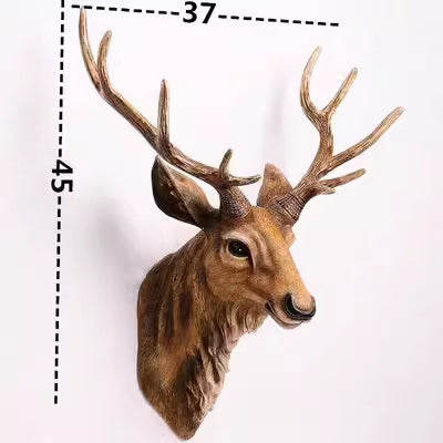🦌Deer head and antlers wall hanging