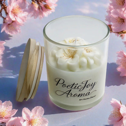 🕯️Dried flower scented candles💐