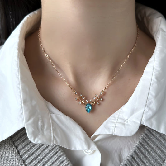 🦌Little elk pendant necklace✨
