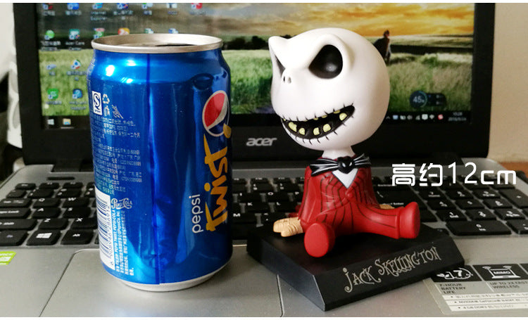 Jack bobblehead car figurine 👻🚘✨