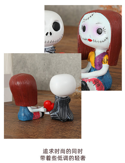 Skeleton couple figurines 🦴💑