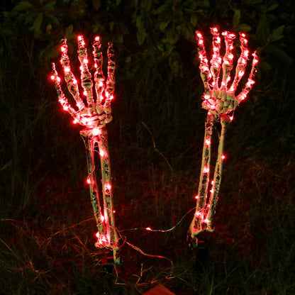 💀Skull head and skull hand luminous props👐