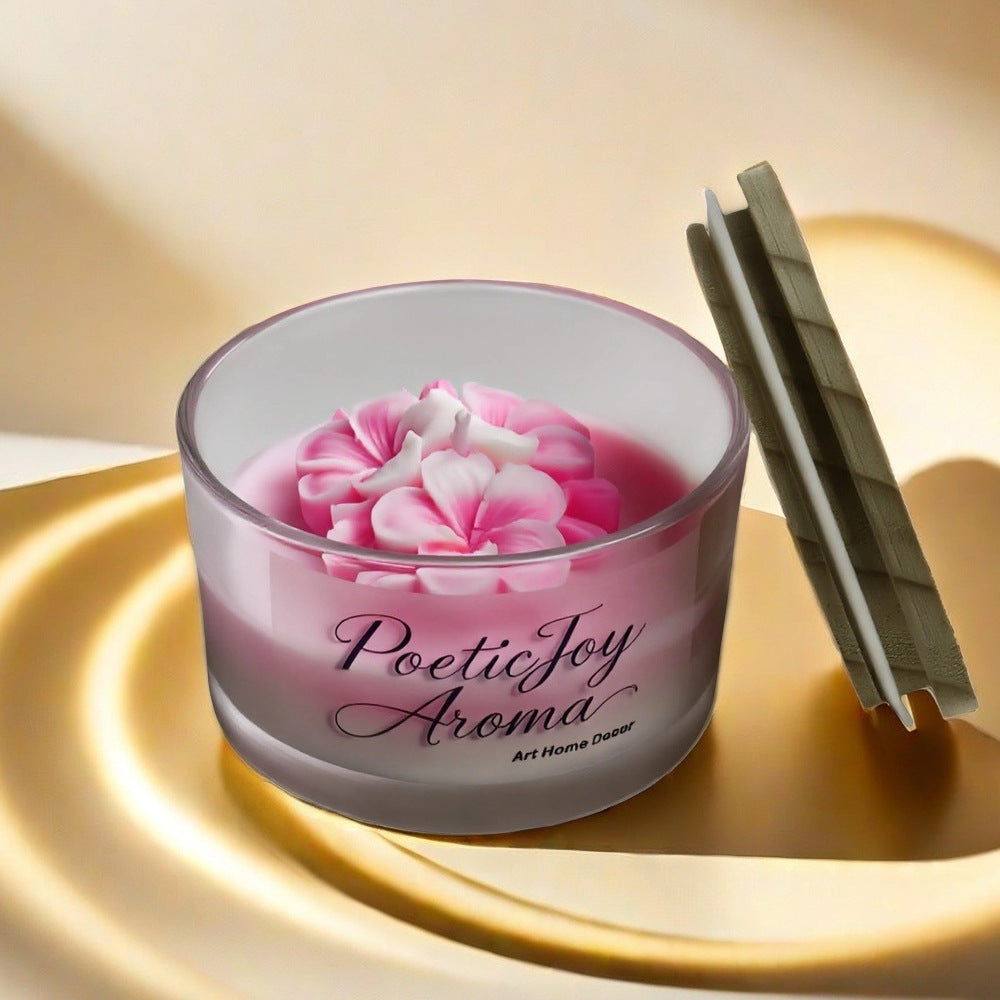 🕯️Dried flower scented candles💐