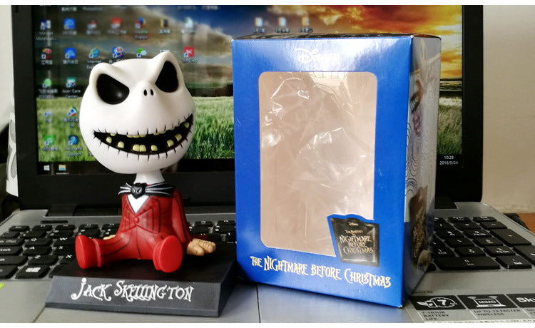 Jack bobblehead car figurine 👻🚘✨