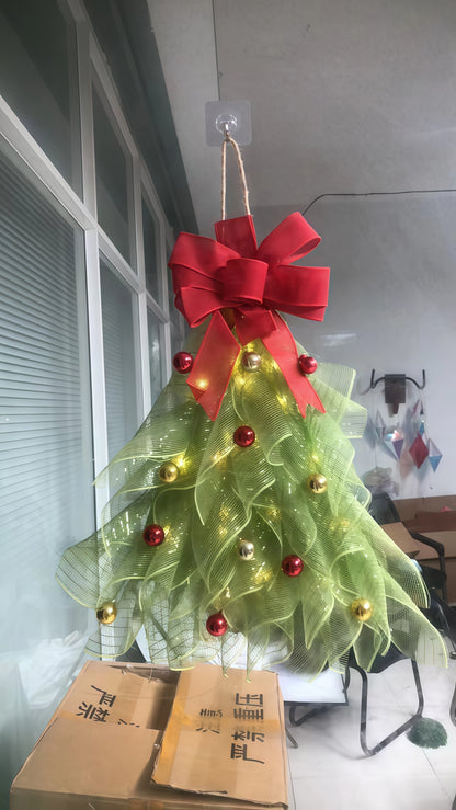Christmas tree wreath pieces